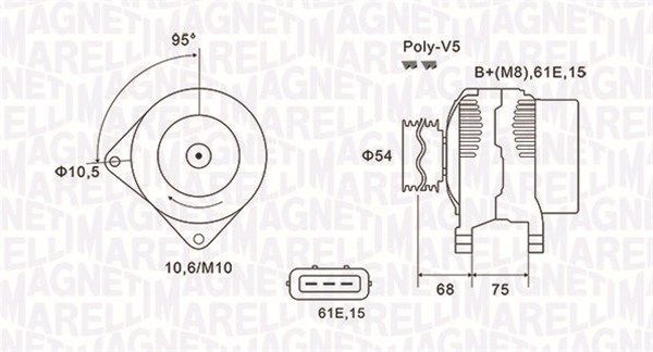 MAGNETI MARELLI Generaator 063731584010